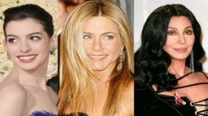 Anne Hathaway, Cher, Jennifer Aniston, Melanie Griffith, María Gabriela Pérez