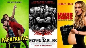 The expendables, Los indestructibles, Casi embarazada, Un tonto en el amor, 