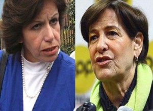 Susana Villarán,  Lourdes Flores Nano, Gisela Valcárcel 