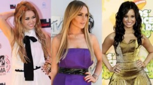 Lindsay Lohan, Miley Cyrus, Demi Lovato