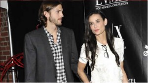 Ashton Kutcher, Demi Moore, Sara Leal