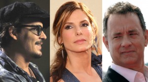 Hollywood, Johnny Depp, George Clooney, Clint Eastwood, Tom Hanks, Sandra Bullock, Denzel Washington