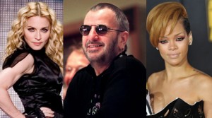 Conciertos 2012, Paul McCartney, Madonna, Rihanna, Ringo Starr, Lady Gaga, Foo Fighters