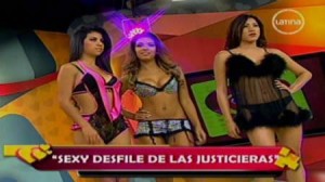 modelos , Farándula peruana , Las Vengadoras , Las Justicieras , Shirley Arica , Leslie Castillo