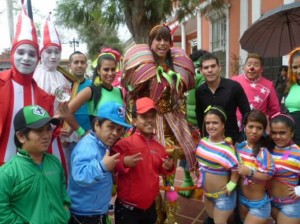 Ernesto Pimentel , Leslie Moscoso , Lady Guillén, Circo de la Chola Chabuca, Fiestas Patrias, 12 años