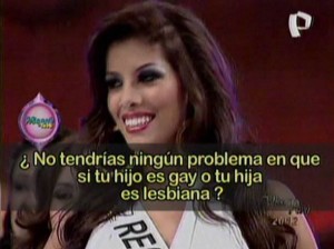 Magaly Medina , Cindy Mejía , Magaly TeVe ,Miss Perú Universo, homosexualidad , burradas