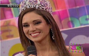 Televisión, Miss Perú Mundo 2013, Melissa Paredes, Elba Fahsbender, Televisión
