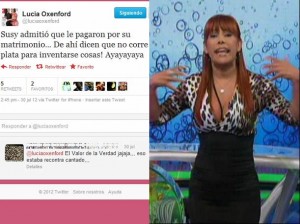 Susy Díaz , Andy V , Magaly Medina , El Valor de la Verdad , Videos de Espectáculos , ATV , Magaly TeVe , Lucía Oxenford