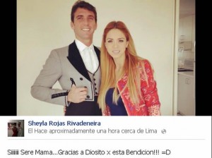Sheyla Rojas , Antonio Pavón , Combate, embarazo