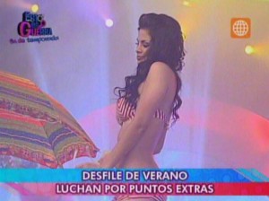 Videos de Espectáculos , Esto es Guerra , América TV , Carla Arriola , Sully Sáenz , Video del Día