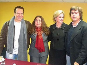 Pilar Nores de García, Tania Libertad, Francesco Petrozzi , Andrés Veramendi 