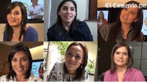 Mary Calixtro, Maricel Linares, Fernanda Kanno, Perla Berríos y Lorena Álvarez, Pamela Acosta