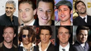George Clooney, Brad Pitt, Leonardo Di Caprio, Hugh Jackman, Matt Damon, Javier Bardem, Edward Norton, Mark Wahlberg