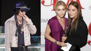 Óscar de la moda , Johnny Depp , Mary Kate Olsen , Ashley Olsen