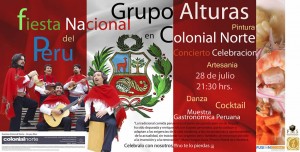 Grupo Alturas, El Grupo Embajador de la Música Peruana, Día de la Fiesta Nacional, Sala Colonial Norte de Madrid