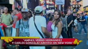 Nueva York, pareja , ampay , romance , Nueva York , farándula nacional , Carlos González , Vernis Hernández , Génesis Tapia
