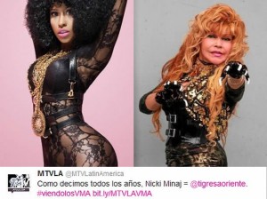 Nicki Minaj , Tigresa del Oriente , MTV Latinoamérica , VMA 2012 , MTV , MTV Video Music Awards 2012 , Twitter